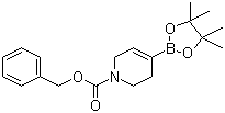 structure of CAS# 286961-15-7, N-Cbz-3,6-Dihydro-2H-pyridine-4-boronic acid pinacol ester;4-(4,4,5,5-Tetramethyl-[1,3,2]dioxaborolan-2-yl)-3,6-dihydro-2H-pyridine-1-carboxylic acid benzyl ester