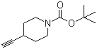 1-Boc-4-ethynylpiperidine molecular structure (CAS 287192-97-6)