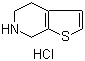4,5,6,7-Tetrahydrothieno[2,3-c]pyridine hydrochloride molecular structure (CAS 28783-38-2)