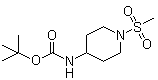 [1-(Methylsulfonyl)piperidin-4-yl]carbamic acid tert-butyl ester molecular structure (CAS 287953-38-2)