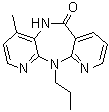structure of CAS# 287980-85-2, 5,11-Dihydro-4-methyl-11-propyl-6H-dipyrido[3,2-b:2',3'-e][1,4]diazepin-6-one;BIRG 613 BS