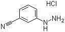3-Cyanophenylhydrazine hydrochloride molecular structure (CAS 2881-99-4)