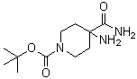 structure of CAS# 288154-18-7, tert-Butyl 4-amino-4-carbamoylpiperidine-1-carboxylate