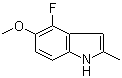 4-Fluoro-5-methoxy-2-methylindole molecular structure (CAS 288385-93-3)