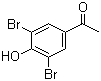 structure of CAS# 2887-72-1, 3',5'-Dibromo-4'-hydroxyacetophenone;1-(3,5-Dibromo-4-hydroxyphenyl)ethan-1-one