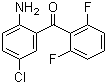 structure of CAS# 28910-83-0, 2-Amino-5-chloro-2',6'-difluorobenzophenone