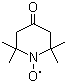 结构式 CAS# 2896-70-0, 4-氧-2,2,6,6-四甲基哌啶-1-氧自由基; 4-羰基-TEMPO