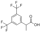 2-[3,5-bis(trifluoromethyl)phenyl]propanoic Acid molecular structure (CAS 289686-73-3)
