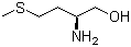 结构式 CAS# 2899-37-8, L-(-)-蛋氨醇; (S)-2-氨基-4-(甲硫基)-1-丁醇