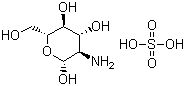 结构式 CAS# 29031-19-4, 氨基葡萄糖硫酸盐