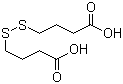 structure of CAS# 2906-60-7, 4,4'-Dithiodibutyric acid;3-Carboxypropyl disulfide; 4,4'-Dithiodibutanoic acid