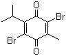 structure of CAS# 29096-93-3, 2,5-Dibromo-3-isopropyl-6-methylbenzoquinone;2,5-Dibromo-6-isopropyl-3-methyl-1,4-benzoquinone; Dibromothymoquinone