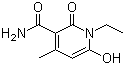 1-Ethyl-1,2-dihydro-6-hydroxy-4-methyl-2-oxo-3-pyridinecarboxamide molecular structure (CAS 29097-12-9)