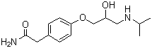 Atenolol molecular structure (CAS 29122-68-7)
