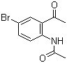 结构式 CAS# 29124-64-9, N-(2-乙酰基-4-溴苯基)乙酰胺