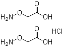 结构式 CAS# 2921-14-4, 羧甲基羟胺半盐酸盐