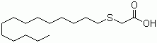 structure of CAS# 2921-20-2, Tetradecylthioacetic acid;TTA
