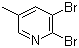 2,3-Dibromo-5-methylpyridine molecular structure (CAS 29232-39-1)