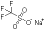 结构式 CAS# 2926-30-9, 三氟甲磺酸钠; 三氟甲基磺酸钠