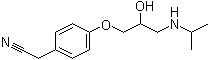 4-[2-Hydroxy-3-[(1-methylethyl)amino]propoxy]benzeneacetonitrile molecular structure (CAS 29277-73-4)