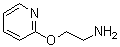 structure of CAS# 29450-07-5, 2-(2-Pyridinyloxy)ethanamine;2-(2-Pyridyloxy)ethylamine; 2-(Pyridin-2-yloxy)ethylamine; NSC 91884