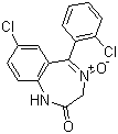 7-Chloro-2-oxo-5-(2-chlorophenyl)-1,4-benzodiazepine-4-oxide molecular structure (CAS 2955-37-5)