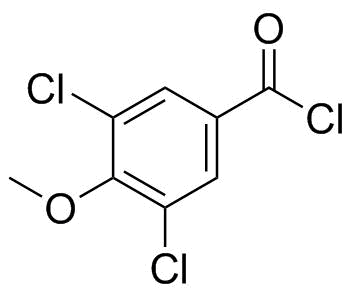 3,5-二氯-4-甲氧基苯甲酰氯分子结构 (CAS 29568-76-1)