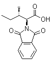 结构式 CAS# 29588-88-3, N-邻苯二甲酰基-L-异亮氨酸
