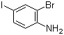 2-Bromo-4-iodoaniline molecular structure (CAS 29632-73-3)