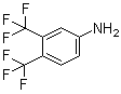 3,4-二(三氟甲基)苯胺分子结构 (CAS 2965-07-3)