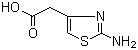 结构式 CAS# 29676-71-9, 2-氨基噻唑-4-乙酸