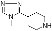 结构式 CAS# 297172-18-0, 4-(4-甲基-4H-1,2,4-三唑-3-基l)哌啶