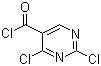 2,4-二氯-5-嘧啶甲酰氯分子结构 (CAS 2972-52-3)