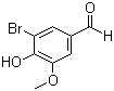 structure of CAS# 2973-76-4, 5-Bromovanillin;3-Bromo-4-hydroxy-5-methoxybenzaldehyde