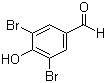 structure of CAS# 2973-77-5, 3,5-Dibromo-4-hydroxybenzaldehyde