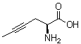 structure of CAS# 29834-76-2, (2S)-2-Amino-4-hexynoic acid;L-2-Amino-4-hexynoic acid