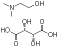 2-Dimethylaminoethanol hydrogen L-(+)-tartrate molecular structure (CAS 29870-28-8)