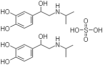 Isoprenaline sulphate molecular structure (CAS 299-95-6)