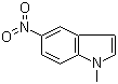 structure of CAS# 29906-67-0, 1-Methyl-5-nitro-1H-indole