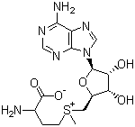 结构式 CAS# 29908-03-0, S-腺苷-L-蛋氨酸; S-腺苷蛋氨酸; S-腺苷甲硫氨酸; 思美泰