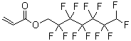 1H,1H,7H-Dodecafluoroheptyl acrylate molecular structure (CAS 2993-85-3)