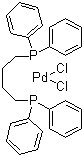 1,4-Bis(diphenylphosphino)butane-palladium(II) chloride molecular structure (CAS 29964-62-3)