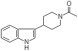 1-[4-(1H-Indol-3-yl)piperidino]ethan-1-one molecular structure (CAS 30030-83-2)