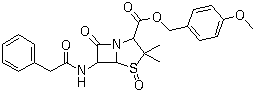 structure of CAS# 30034-13-0, Penicillin-G 4-methoxybenzyl ester sulfoxide