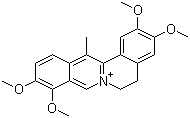 structure of CAS# 30045-16-0, Dehydrocorydaline;5,6-Dihydro-2,3,9,10-tetramethoxy-13-methyldibenzo[a,g]quinolizinium; 13-Methylpalmatine