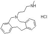 6,7,12,13-Tetrahydro-6-[3-(methylamino)propyl]-5H-dibenz[c,g]azonine monohydrochloride molecular structure (CAS 30115-75-4)