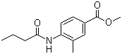 结构式 CAS# 301533-59-5, 3-甲基-4-正丁酰胺基苯甲酸甲酯