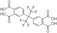 4,4'-(2,2,2-Trifluoro-1-(trifluoromethyl)ethylidene)bisphthalic acid molecular structure (CAS 3016-76-0)