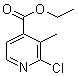 结构式 CAS# 301666-92-2, 2-氯-3-甲基吡啶-4-羧酸乙酯