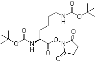 N,N'-Di-Boc-L-lysine hydroxysuccinimide ester molecular structure (CAS 30189-36-7)